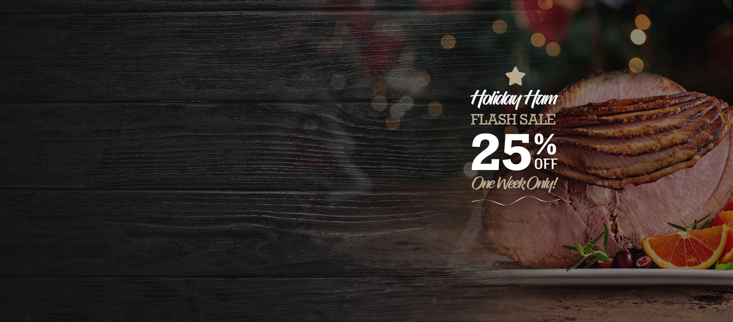 Holiday Hame Flash Sale, 25% Off. One Week Only.